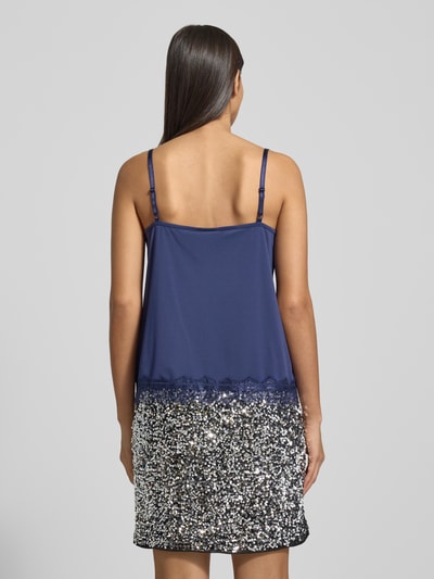 FREE/QUENT Top met bandjes en hartvormige hals, model 'BICCO' Blauw - 5