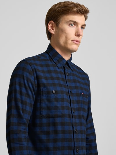 Tommy Hilfiger Regular fit vrijetijdsoverhemd van puur katoen, model 'BUFFALO' Marineblauw - 3