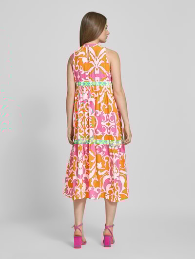 Emily Van den Bergh Midikleid im Stufen-Look Orange 5