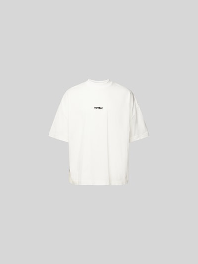 Bonsai Oversized T-Shirt mit Stehkragen Offwhite 2