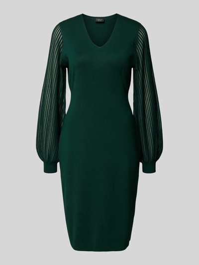 s.Oliver BLACK LABEL Getailleerde vrijetijdsjurk van viscosemix  Groen - 2