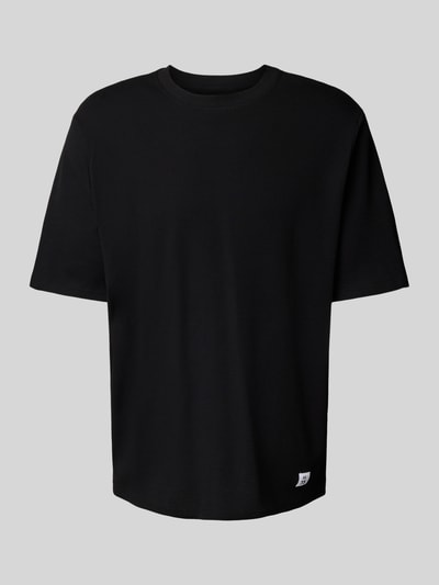 Matinique T-shirt met labeldetail, model 'hudson' Zwart - 2