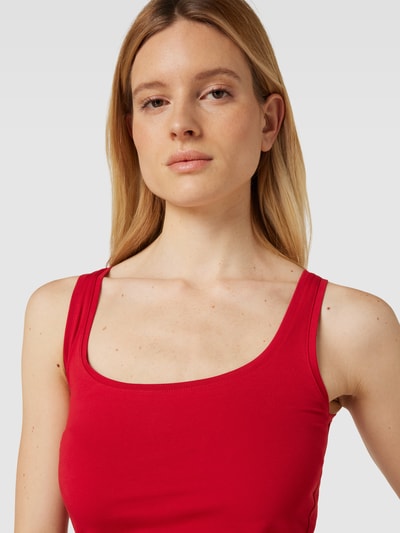 Esprit Top met boothals Donkerrood - 3