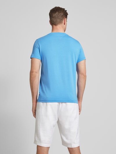 Tommy Hilfiger T-shirt met labelprint Aquablauw - 5