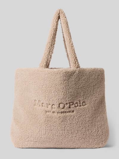 Marc O'Polo Shopper mit Teddy-Oberfläche Taupe 1