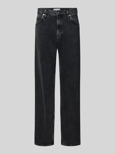 Produktfoto, czarne dżinsy Jeans mit Eingrifftaschen Modell 'MATRIX' od Edwin z bawełny, krój relaxed fit, szerokość w rozmiarze 32/32: 44 cm, długość nogawki wewnętrznej: 84 cm