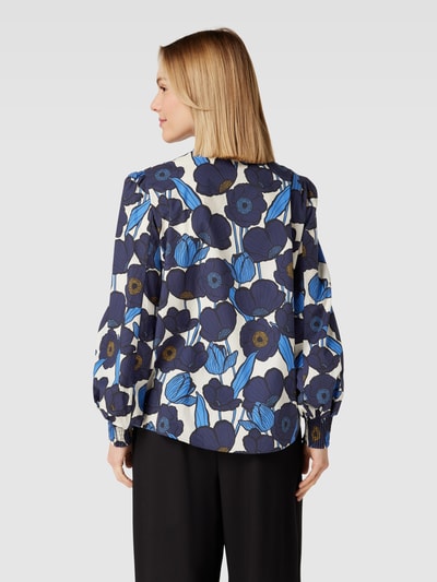 Luisa Cerano Hemdbluse mit floralem Muster Marine 5