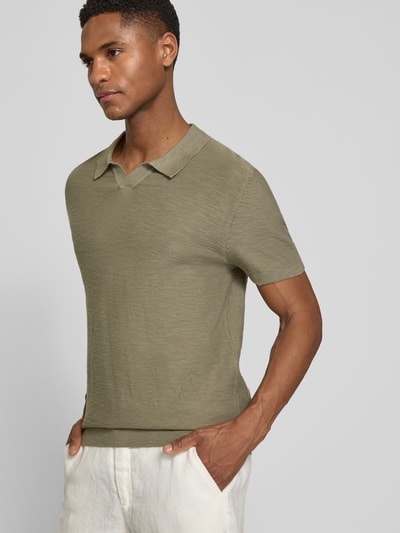 s.Oliver RED LABEL Regular Fit Poloshirt aus reiner Baumwolle Oliv 3