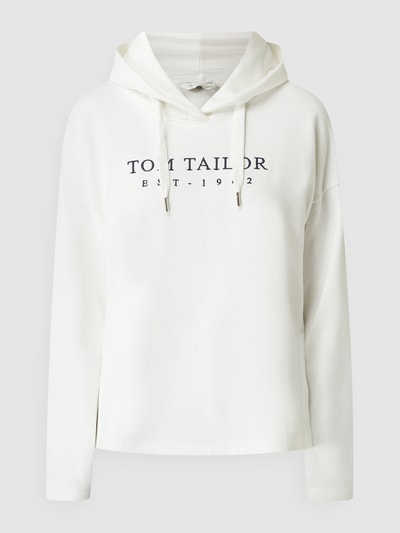 Tom Tailor Hoodie mit überschnittenen Schultern  Weiss 2