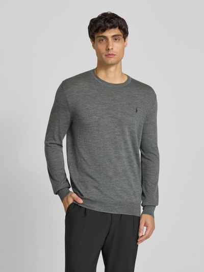 Polo Ralph Lauren Sweter z dzianiny z wełny merino Jasnoszary 4