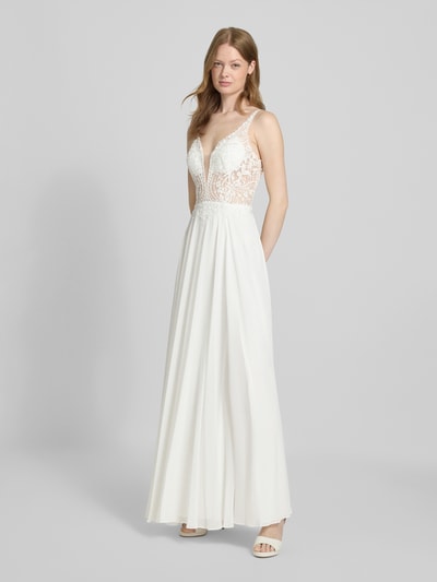 Mascara Brautkleid mit Spitzenbesatz Ecru 4