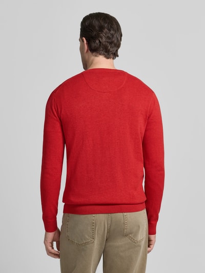 Tom Tailor Regular Fit trui van puur katoen Rood - 5