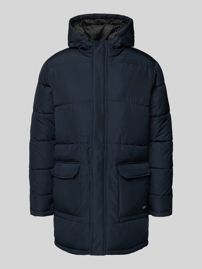 Blend Gewatteerde lange jas met klepzakken, model 'ONLGABI' Donkerblauw - 2