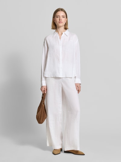 Tommy Hilfiger Oversize Bluse aus reinem Leinen Weiss 1