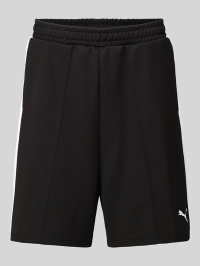 PUMA Performance Szorty dresowe o kroju relaxed fit z domieszką bawełny Czarny 2