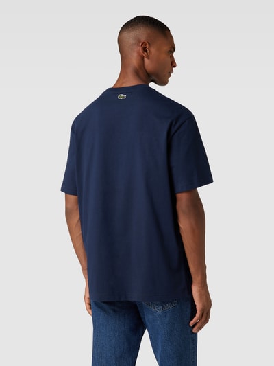 Lacoste T-Shirt mit Label-Print Dunkelblau 5