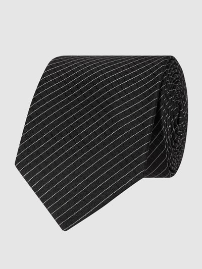 CK Calvin Klein Krawat z jedwabiu (6,5 cm) Czarny 1