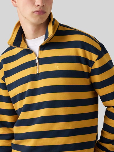 Levi's® Relaxed Fit Sweatshirt aus reiner Baumwolle Modell 'Cameron' GELB 3