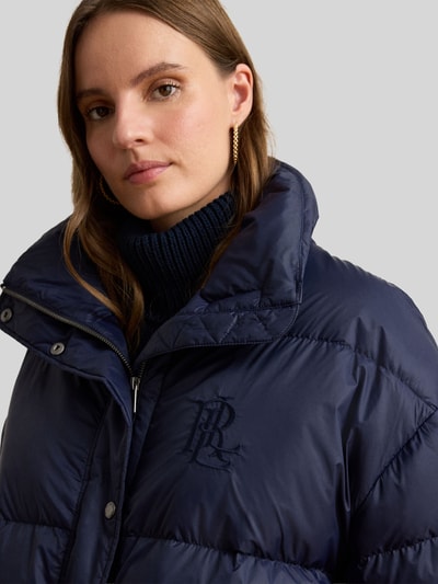 Lauren Ralph Lauren Regular Fit Steppmantel mit Taillenzug Modell 'WOVEN-PUFFER-COAT' Marine 3