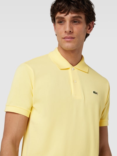 Lacoste Koszulka polo z wyhaftowanym logo Jasnożółty 3