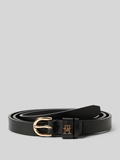 Tommy Hilfiger Pasek z naturalnej skóry bydlęcej Czarny 1