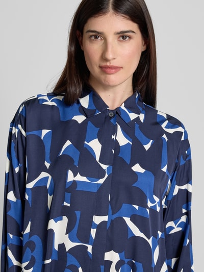 Marc O'Polo Relaxed fit blouse met lange mouwen van pure viscose Koningsblauw - 3