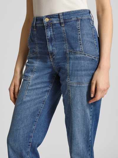 MAC Jeansy o kroju mom fit z wpuszczanymi kieszeniami model ‘Carol’ Ciemnoniebieski 3