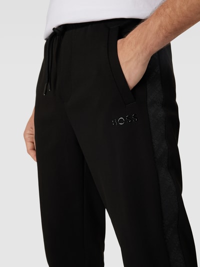 BOSS Green Sweatpants mit Label-Details Modell 'Hadim' Black 3