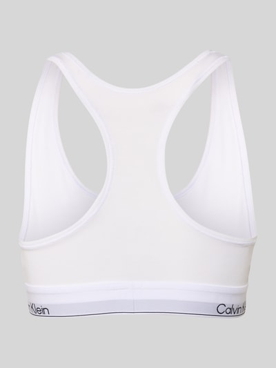 Calvin Klein Underwear Biustonosz typu bralette z paskiem z logo Biały 3