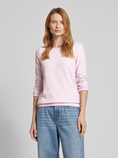 Tom Tailor Denim Regular fit gebreide pullover met katoen Roze - 4