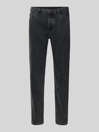 American Vintage Tapered fit jeans in 5-pocketmodel, model 'YOPDAY' Antraciet - 2