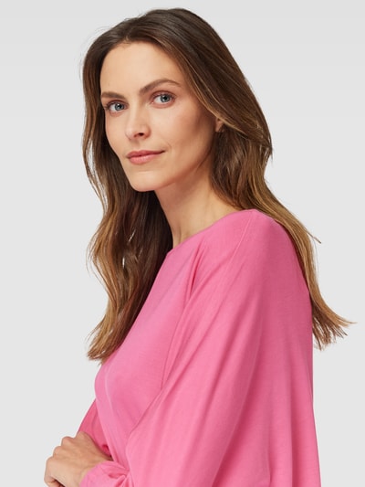 Tom Tailor Longsleeve aus Lyocell in unifarbenem Design Pink 3