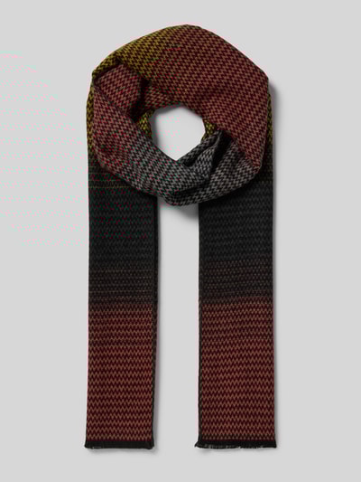 Christian Berg Men Szal z wystrzępieniami Ciemnopomarańczowy 1