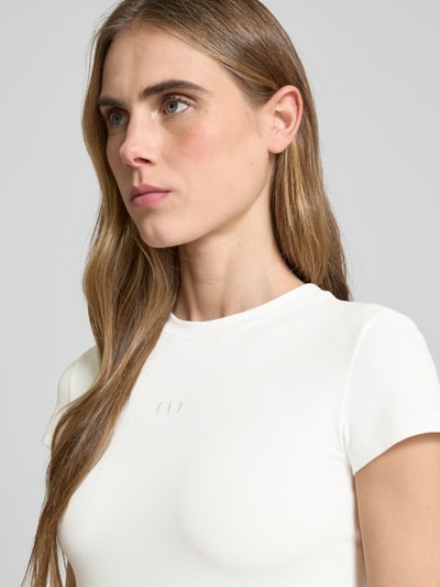 LeGer by Lena Gercke LeGer Studio Kollektion - T-Shirt mit Label-Stitching Weiss 3