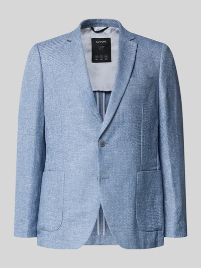 s.Oliver BLACK LABEL Regular Fit Anzugsakko aus Leinen-Mix Hellblau 2