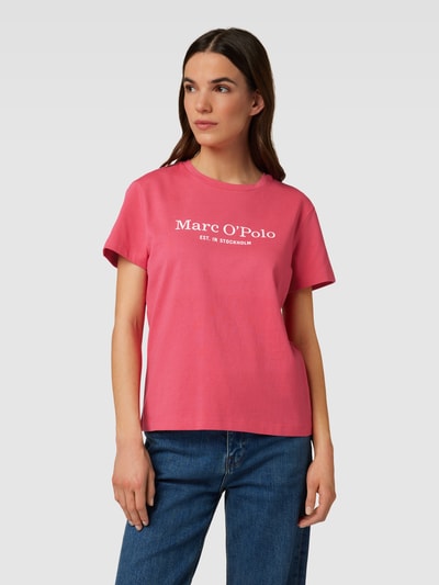 Marc O'Polo T-Shirt mit Label-Print Pink 4