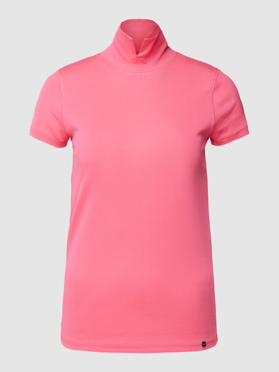 Marc Cain T-shirt met opstaande kraag Felroze - 2