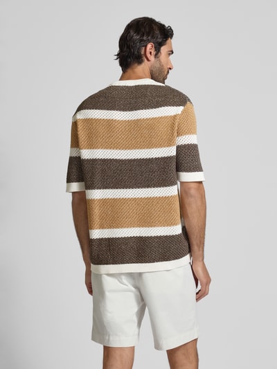 SELECTED HOMME Regular fit T-shirt van puur katoen, model 'GINGER' Beige - 5