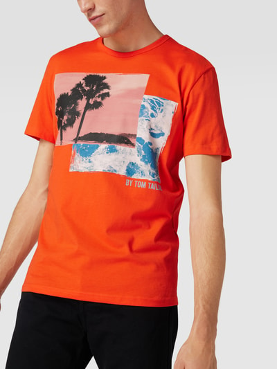 Tom Tailor T-Shirt mit Motiv-Print Rot 3