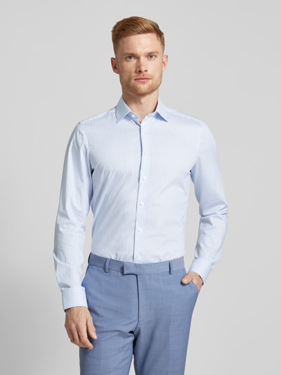 OLYMP Level Five Slim fit zakelijk overhemd met kentkraag Bleu - 4