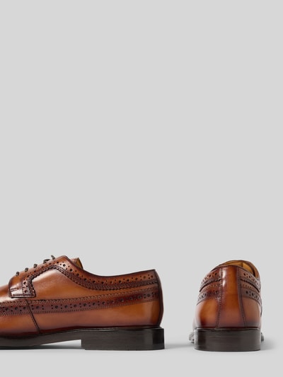 DIGEL Derby mit Lochmuster Modell 'Sherlock' Cognac 2