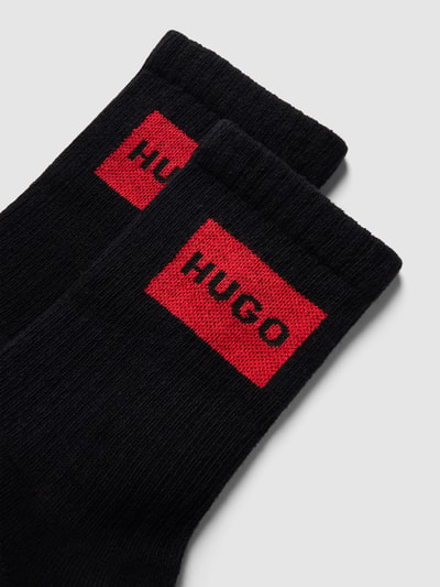 HUGO Socken mit Label-Detail im 2er-Pack Black 2