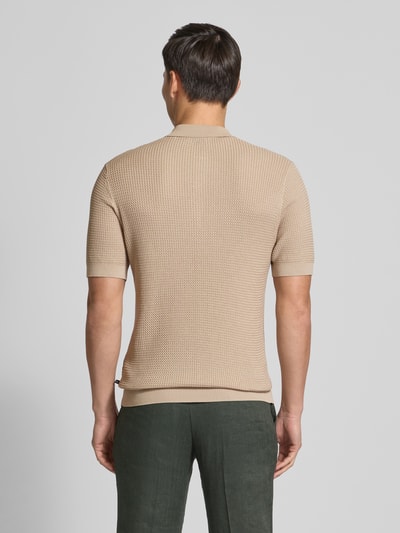 Matinique Slim Fit Poloshirt mit Knopfleiste Beige 5