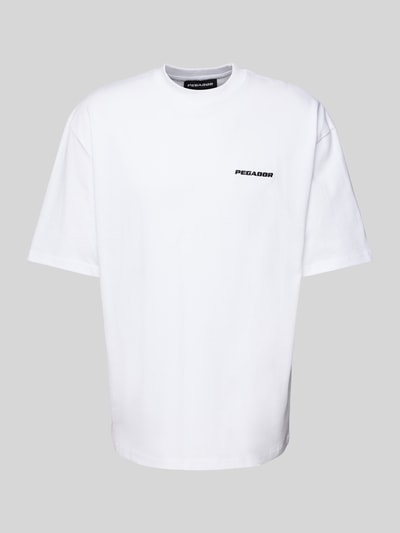 Pegador T-Shirt mit Label-Stitching Weiss 2