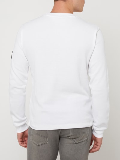 Calvin Klein Jeans Pullover aus Baumwolle Weiss 5