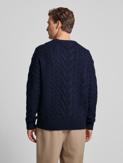 Tommy Hilfiger Gebreide pullover met structuurmotief Marineblauw - 5