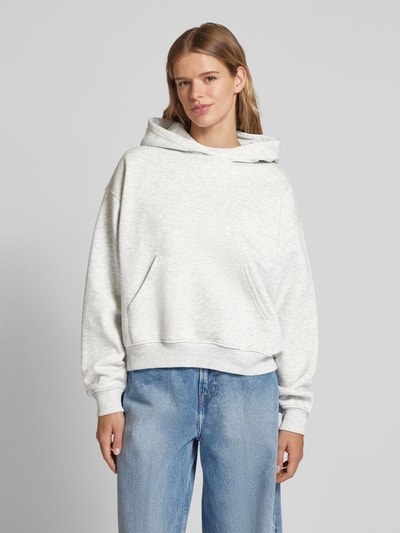 Gina Tricot Hoodie mit Känguru-Tasche Hellgrau Melange 4