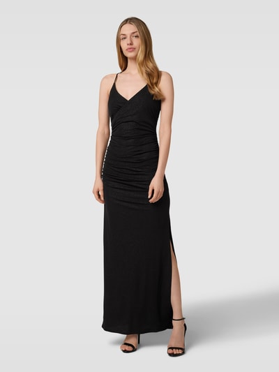 Jake*s Cocktail Abendkleid mit V-Ausschnitt Schwarz 1