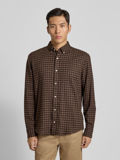 MCNEAL Vrijetijdsoverhemd met knoopsluiting Chocoladebruin - 4