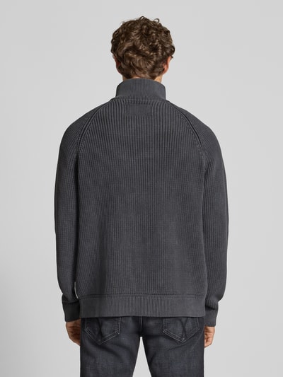 Armedangels Regular Fit Troyer aus reiner Baumwolle Modell 'KAALVES' Black 5